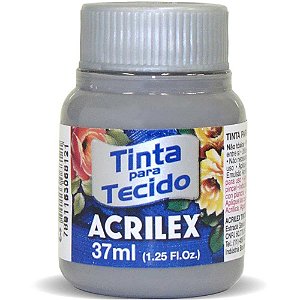 Tinta para tecido fosca 37ml cinza - acrilex (duzia)