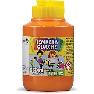 Tinta guache 250ml laranja - acrilex (pct.c/03)