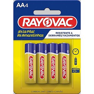 Pilha zinco pequena aa 48blisters x 4unid. - rayovac (caixa)
