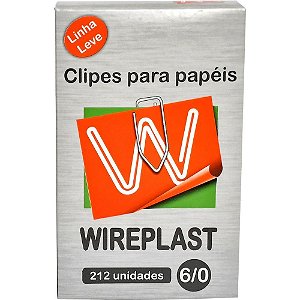 Clipe galvanizado aco 6/0 linha leve c/212 un. - wireplast (caixa)