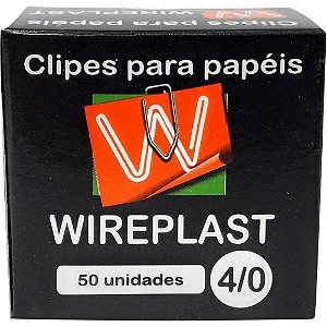 Clipe galvanizado aco 4/0 50 unidades - wireplast (pct.c/10)