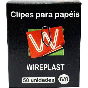Clipe galvanizado aco 6/0 50 unidades - wireplast (pct.c/10)