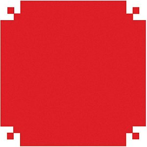 Plastico adesivo 45cmx10m pvc fosco vermelho - v.m.p. (rolo)