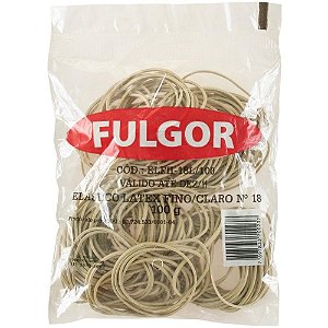 Elastico latex fino/claro n.18 100grs - fulgor (pacote)