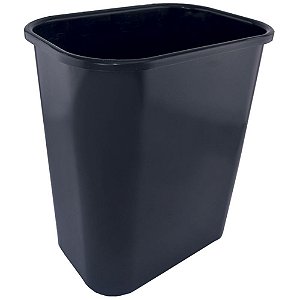 Lixeira para escritorio preto 12,5lts. - dello (unidade)