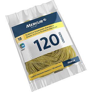 Elastico amarelo n.18 standard 120pcs - mercur (unidade)