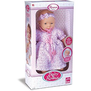 Boneca baby by roma c/tiara 50cm. - roma (unidade)