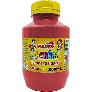 Tinta guache 250ml vermelho - radex (pct.c/03)