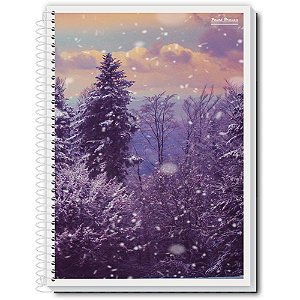 Caderno espiral 1/4 flexivel new 48fls. - pauta branca (pct.c/20)