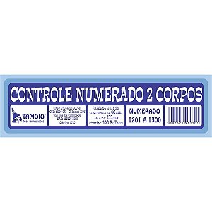 Impresso talao controle 2 corpos 100fls. - tamoio (pct.c/20)