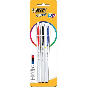 Caneta esferografica cristal up az+pt+vm - bic (bl.c/03)