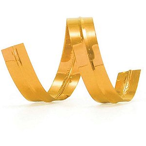 Fecho metalico dourado 7mmx30cm. - cromus (pct.c/100)