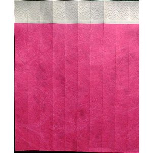 Pulseira identificacao tyvek pink fluor - tecnomidia (pct.c/50)