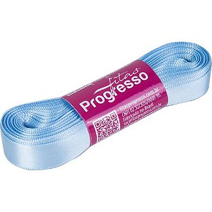 Fita de cetim 15mm 10m. azul bebe 212 - fitas progresso (unidade)