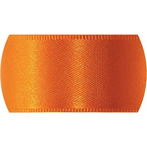 Fita de cetim 22mm 10m. laranja 066 - fitas progresso (unidade)