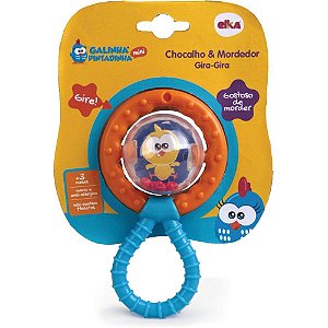 Mordedor infantil galinha pintadinha c/chocalho - elka (unidade)
