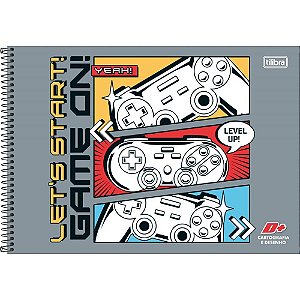 Caderno desenho univ capa dura d+ masc.96fls. esp.horiz. - tilibra (pct.c/04)