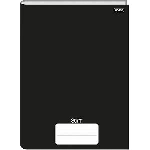 Caderno brochura 1/4 capa dura stiff 96 folhas preto - jandaia (pct.c/05)