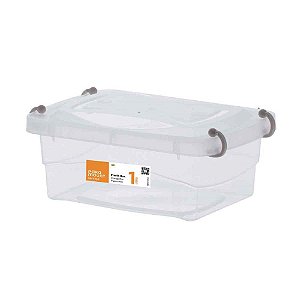 Caixa plastica multiuso pratic box 1l 18x13x7cm - paramount (unidade)