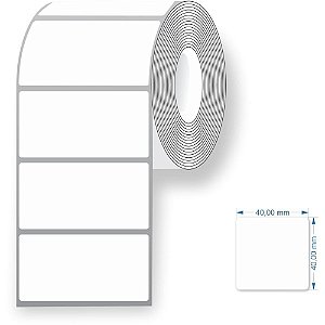 Etiqueta para balanca termica neutra 40x40mm 25m. - grespan (pct.c/05)