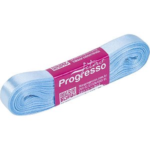 Fita de cetim 10mm 10m. azul bebe 212 - fitas progresso (unidade)