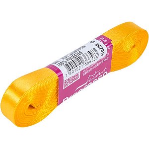 Fita de cetim 10mm 10m. amarelo ouro 038 - fitas progresso (unidade)