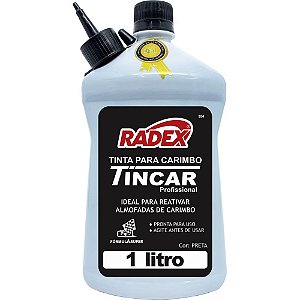 Tinta para carimbo 1 litro preto - radex (unidade)
