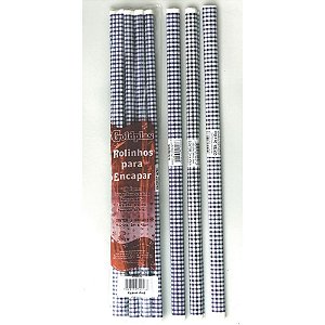 Plastico para encapar 2m 45cm xadrez azul - goldplas (pct.c/05)