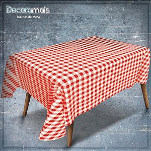 Toalha termica xadrez vermelho 1,40 x 30m. - plastvinil (rolo)