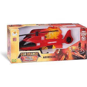 Aeronaves helicóptero super resgate - orange toys (unidade)