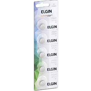 Pilha bateria botao cr1220 3v lithium - elgin (ct.c/05)