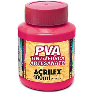 Tinta pva 100ml. rosa escuro - acrilex (pct.c/06)
