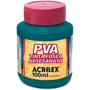 Tinta pva 100ml. verde bandeira - acrilex (pct.c/06)