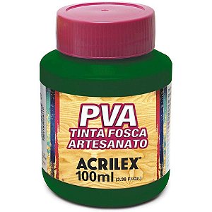 Tinta pva 100ml. verde musgo - acrilex (pct.c/06)