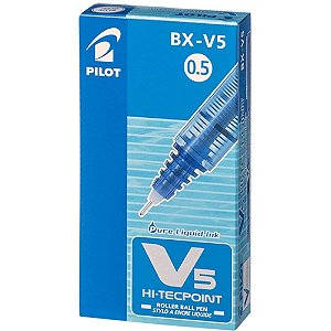 Caneta hidrografica hi tecpoint bxv5 azul - pilot (cx.c/12)