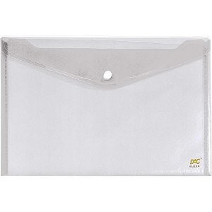 Pasta envelope a4 cristal c/botao - dac (pct.c/10)