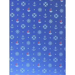 Placa em eva estampado 60x40cm marinheiro 2mm - make+ (pct.c/05)