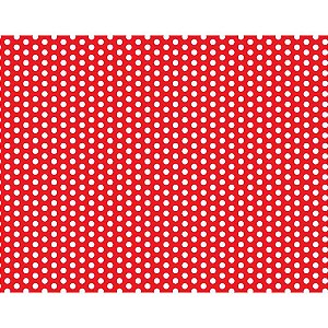 Placa em eva estampado 60x40cm poa verm/bran.2mm - make+ (pct.c/05)