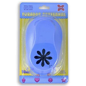 Furador papel e eva gigante flor 76mm - make+ (unidade)