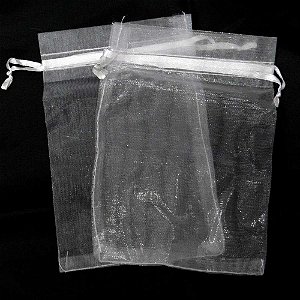 Saco de organza branco 08x10cm - gala embalagens (pct.c/10)