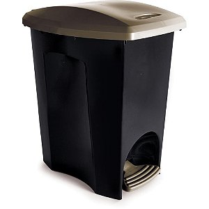 Lixeira ecoblack com pedal 15l - plasutil (unidade)
