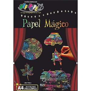Papel a4 color papel magico multicolor a-4 5f - off paper (pacote)