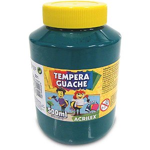 Tinta guache 500ml verde bandeira - acrilex (cx.c/06)