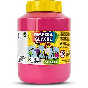 Tinta guache 500ml rosa - acrilex (cx.c/06)
