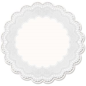 Fundo para cesta poli redondo ingles branc 48cm - cromus (pct.c/50)
