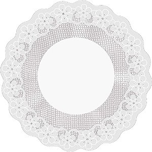 Fundo para cesta poli rechilieu branco 68cm - cromus (pct.c/50)