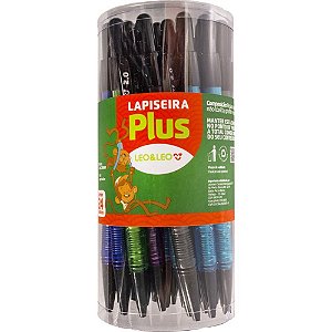 Lapiseira 2.0mm leo e leo plus 6cores sort. - leonora (pote-24)