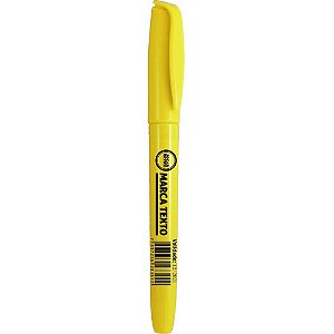 Caneta marca texto jocar amarelo slim - leonora (cx.c/12)