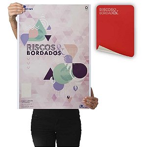 Papel carbono para costura riscos e bordados vermelho - printers (cx.c/100)