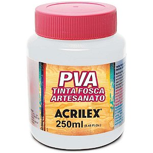 Tinta pva 250ml. branco - acrilex (pct.c/03)
